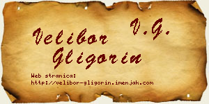 Velibor Gligorin vizit kartica